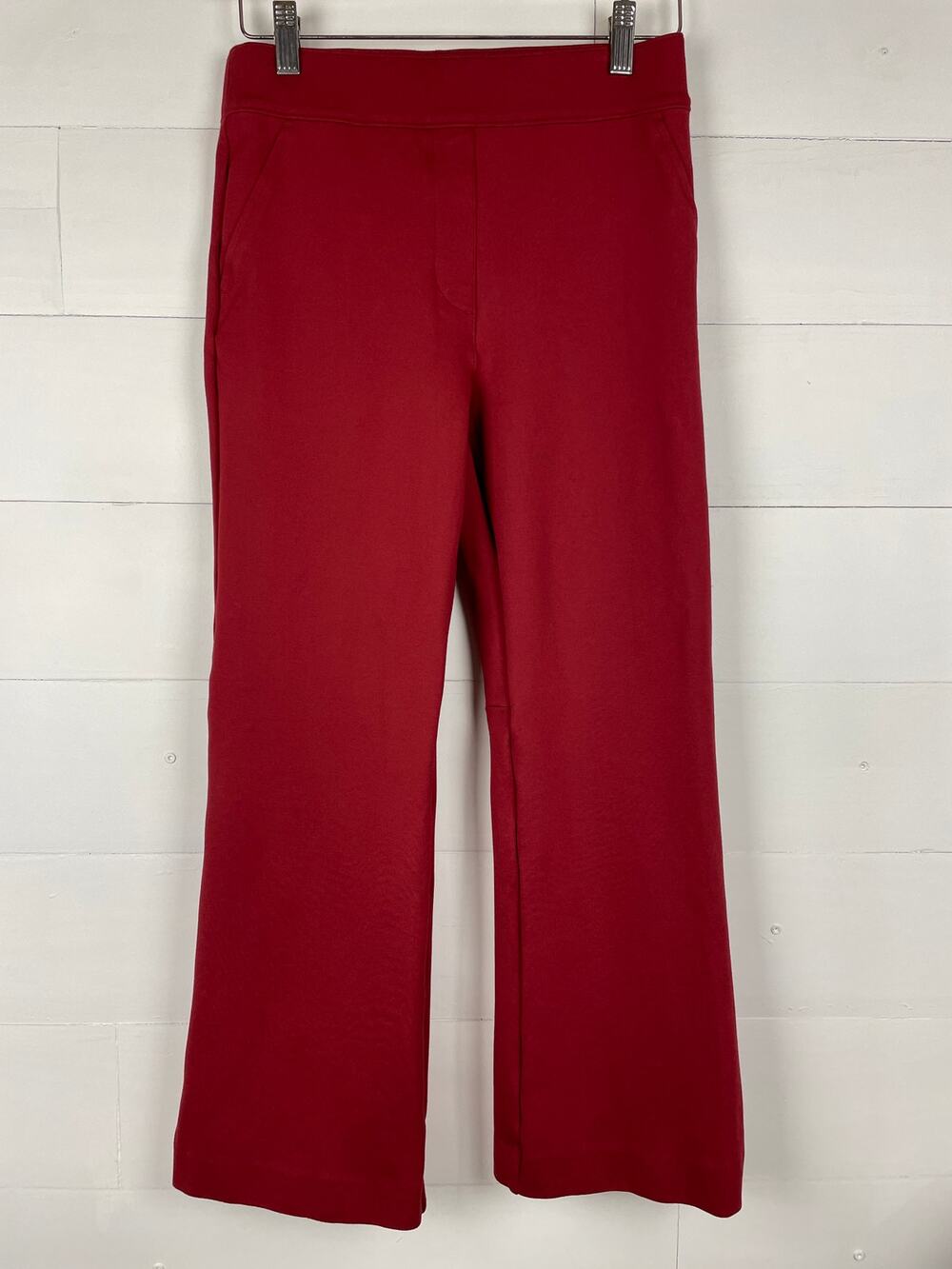 SPANX On-The-Go Kick Flare Crop Pants True Red Small Petite S SPANX Red